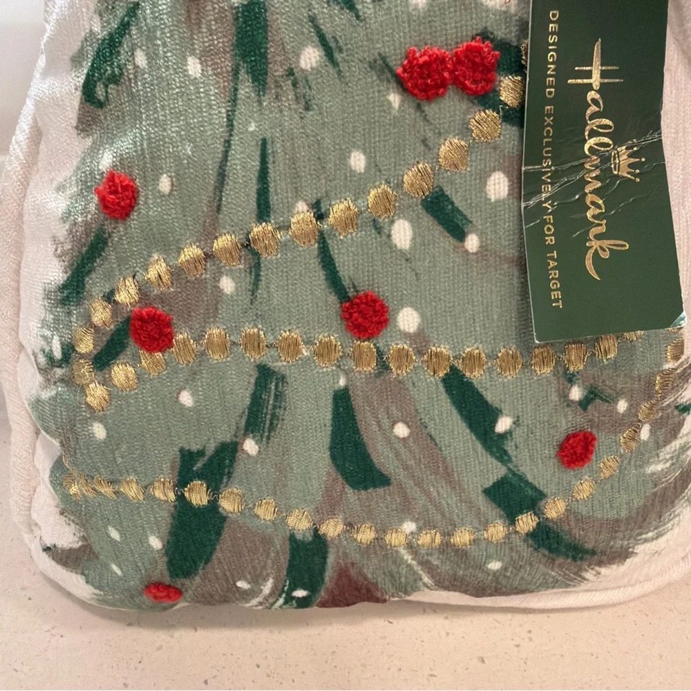 2025 Hallmark Novelty Christmas Tree Decorative Pillow New with Tag